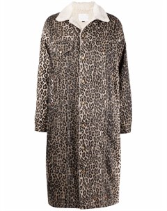Пальто с леопардовым принтом R13