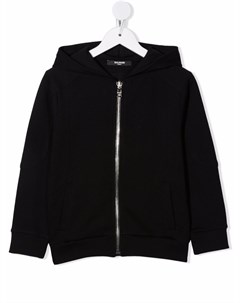 Куртка с тисненым логотипом Balmain kids