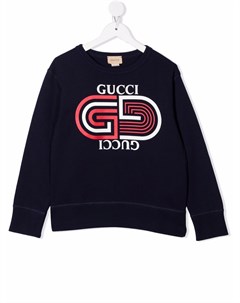 Толстовка с круглым вырезом и логотипом Gucci kids