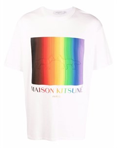 Футболка Gradient Rainbow с логотипом Maison kitsuné