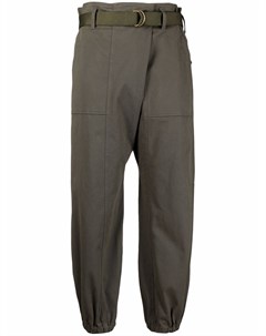 Укороченные брюки с завышенной талией Semicouture