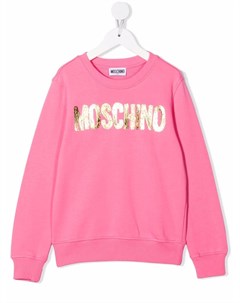 Толстовка с круглым вырезом и логотипом Moschino kids