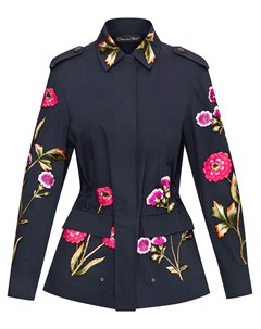 Куртка с цветочной вышивкой Oscar de la renta