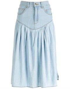 Джинсовая юбка с завышенной талией Amapô