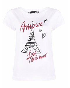 Футболка Amour Tour Eiffel Love moschino