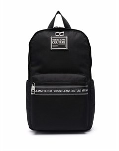 Рюкзак на молнии с нашивкой логотипом Versace jeans couture
