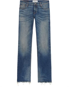 Расклешенные джинсы с эффектом потертости Balenciaga