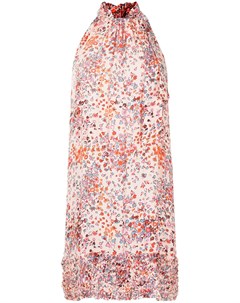 Платье мини с цветочным принтом Poupette st barth