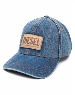 Джинсовая бейсболка с нашивкой логотипом Diesel