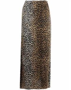 Юбка миди 2000 х годов с леопардовым принтом Dolce & gabbana pre-owned