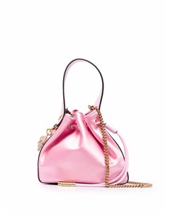 Атласная сумка ведро размера мини Versace