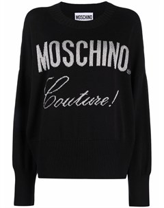Джемпер с логотипом Couture Moschino