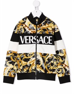 Куртка с принтом Baroque Versace kids