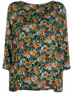 Блузка с рукавами три четверти и цветочным принтом M missoni