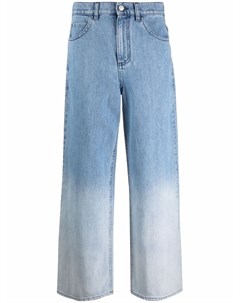 Расклешенные джинсы с эффектом градиента Marni