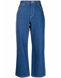 Укороченные джинсы с завышенной талией Tory burch