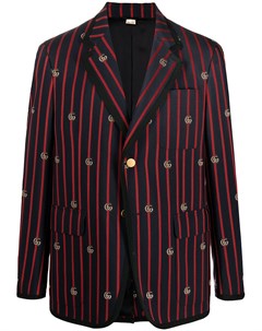 Пиджак в полоску с логотипом GG Gucci