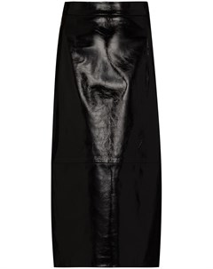 Глянцевая юбка карандаш Mya Khaite
