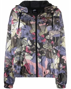 Куртка с капюшоном и цветочным принтом Nike