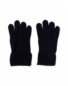 Трикотажные перчатки с нашивкой логотипом Moncler enfant