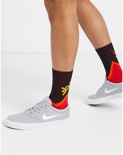 Серые парусиновые кроссовки Charge Nike sb
