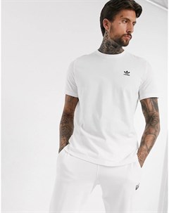 Белая футболка с логотипом Adidas originals