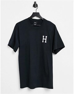 Черная классическая футболка Essentials Huf