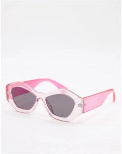 Женские круглые солнцезащитные очки в розовой оправе Jeepers peepers