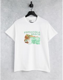 Свободная футболка с принтом Pensacola Beach Daisy street