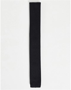 Черный вязаный галстук Asos design