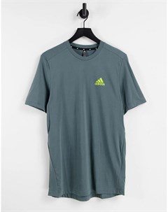 Голубая футболка с логотипом adidas Training Adidas performance