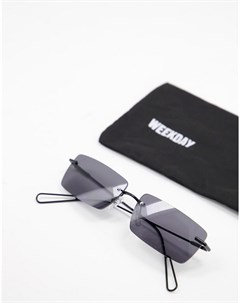 Черные солнцезащитные очки в стиле ретро 00 х Drive Weekday