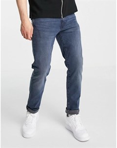 Суженные книзу джинсы узкого кроя темно синего цвета с эффектом окрашивания 512 Levi's®