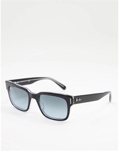Солнцезащитные очки в черной прямоугольной оправе в стиле унисекс Jeffrey 0RB2191 Ray-ban®
