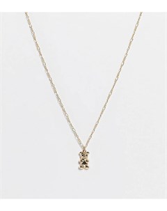 Золотистое ожерелье с подвеской в форме желейного мишки Inspired Reclaimed vintage