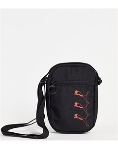 Черная маленькая сумочка через плечо с фирменной эмблемой Puma
