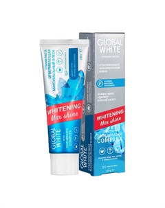 Зубная паста WHITENING MAX SHINE Отбеливающая 30мл Global white
