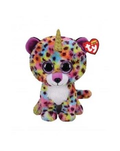 Мягкая игрушка TY Beanie Boos Радужный леопард Жизель 25 см Ty inc