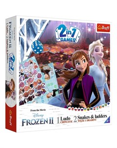 Настольная игра Змеи и лестницы Frozen 2 Trefl
