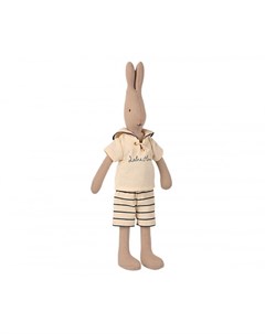 Мягкая игрушка Кролик моряк в белом костюме 32 см Maileg