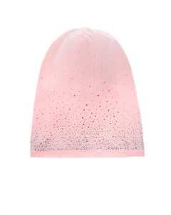 Розовая шапка со стразами Catya