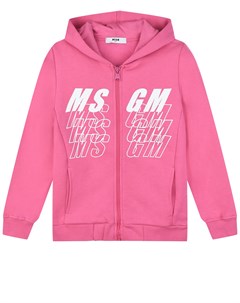 Розовая спортивная куртка с логотипом Msgm