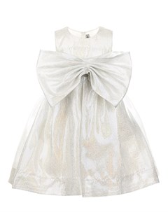 Белое платье с пышным бантом детское Simonetta