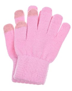 Розовые перчатки из шерсти с Touch Screen Norveg