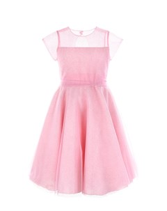 Розовое платье с поясом детское Aletta