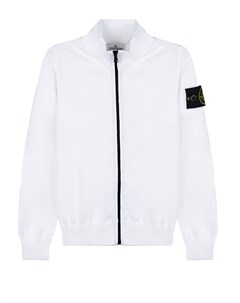 Белая кофта на молнии Stone island