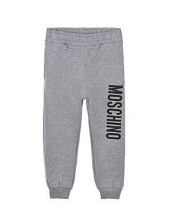 Серые спортивные брюки с логотипом Moschino