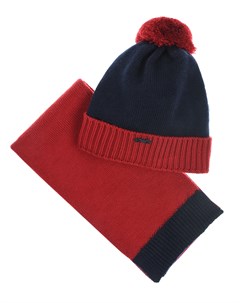 Комплект из шапки и шарфа для мальчиков Emporio armani