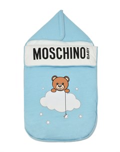 Голубой конверт с принтом Мишка с облаком Moschino