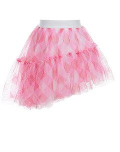 Розовая юбка с асимметричным подолом Monnalisa